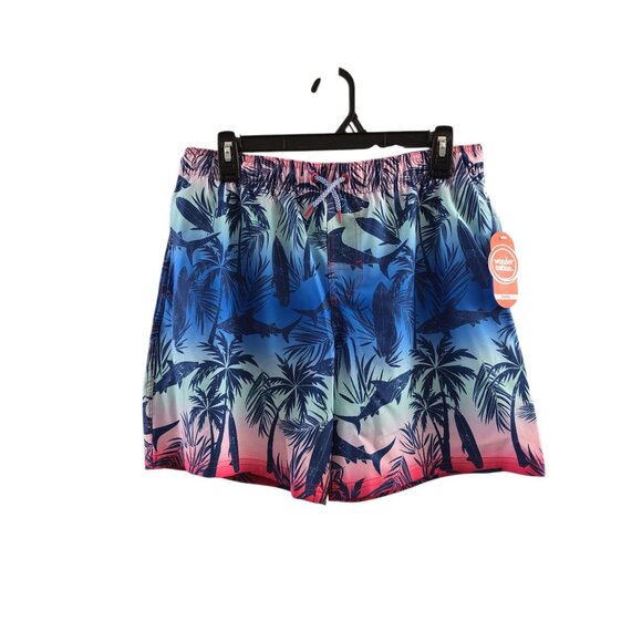 NWT Boys Quick Dry Swim Trunks with UPF 50+ Size XL (14-16) Husky - Shark Print - Picture 4 of 5